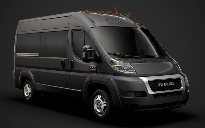 Ram Promaster Window Van 1500 HR 136WB 2020 Modello 3D
