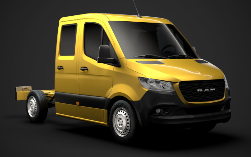 RAM Sprinter Chassis Crew Cab L1 FWD 2020 Modello 3D