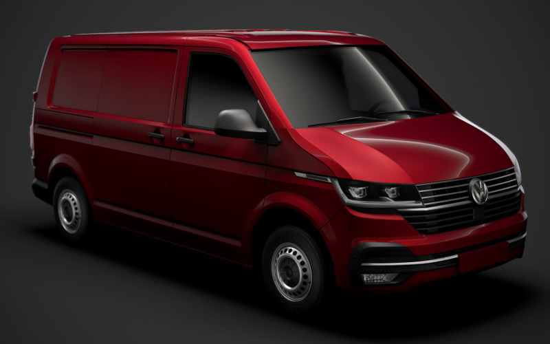 Volkswagen Transporter Van L1H1 T61 2020 Model 3D