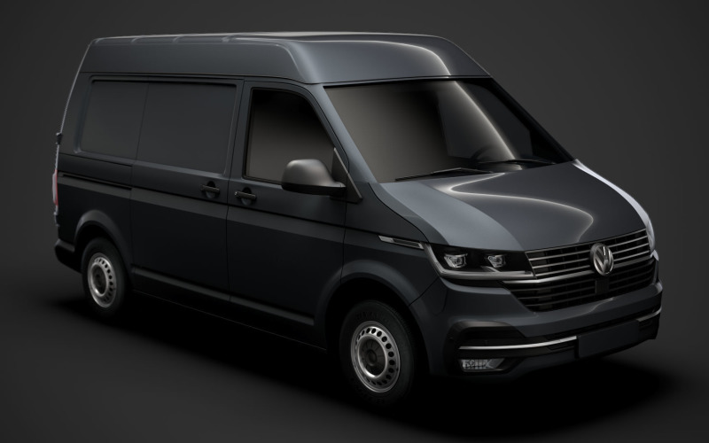 Volkswagen Transporter Van L1H2 T61 2020 modèle 3D