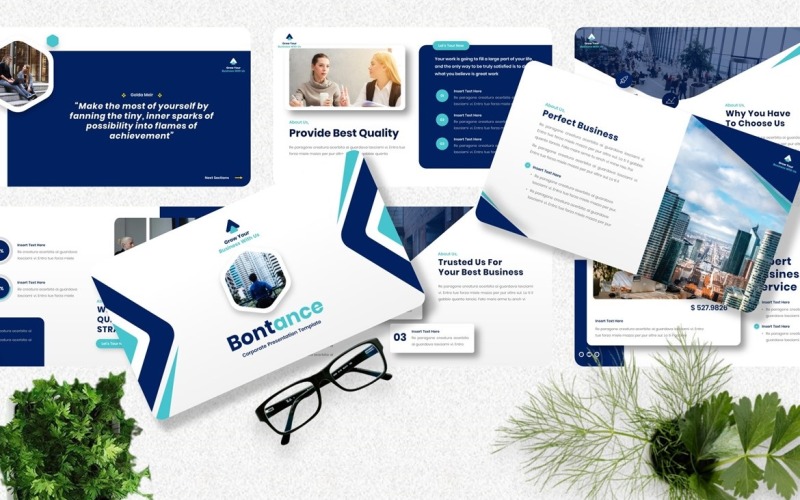 Bontance – Vállalati Googleslide sablon