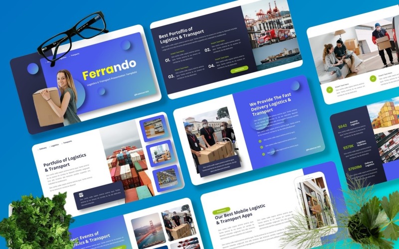 Ferrando - Logistica Modello Powerpoint