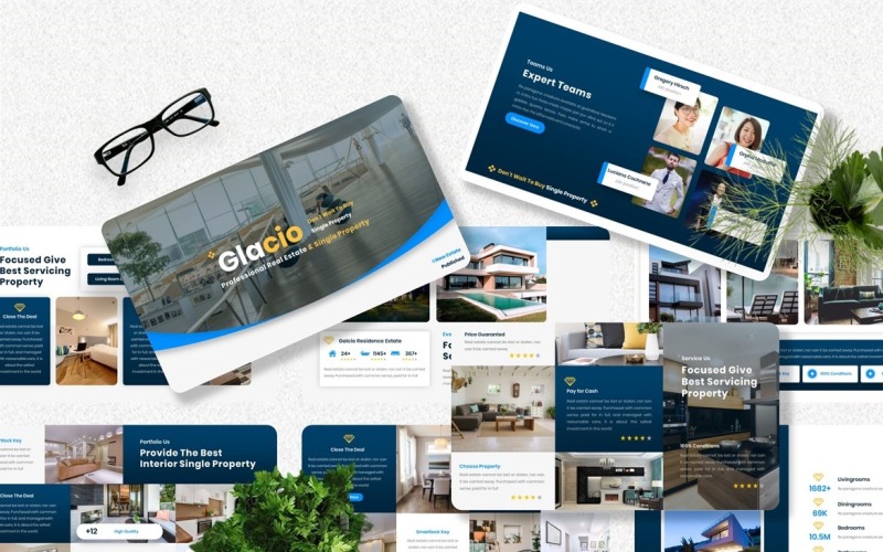 Glacio - Modello Powerpoint Immobiliare