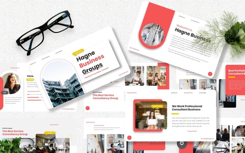 Hagne - Modello Powerpoint Pitch Deck