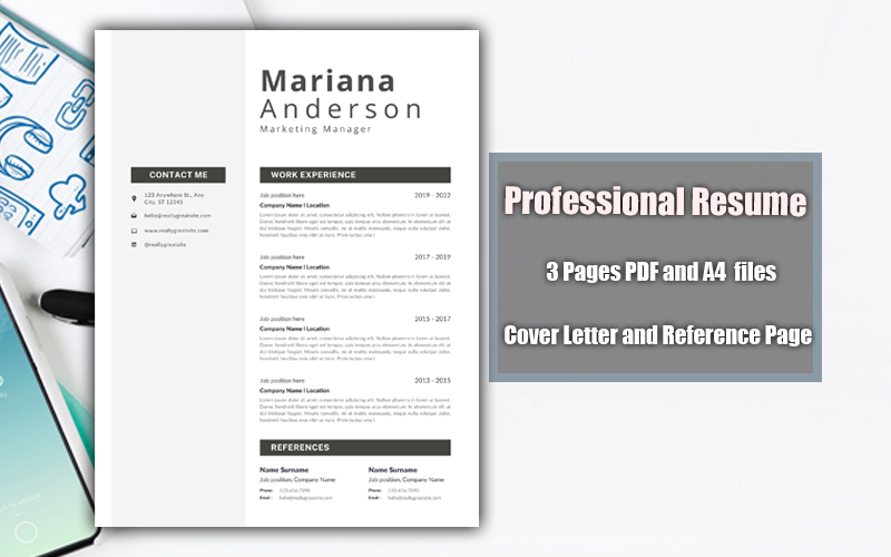 PDF de modelo de currículo para impressão