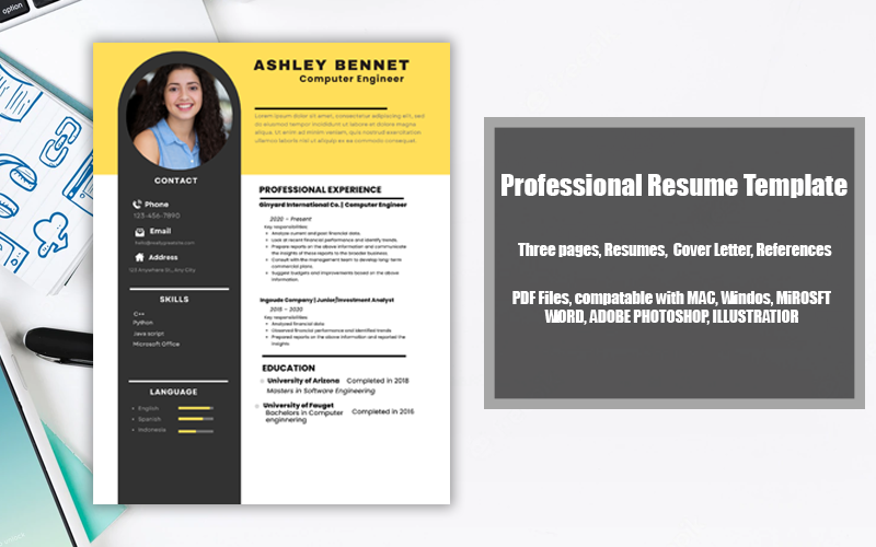 Printable Resume Template PDF Computer Engineer