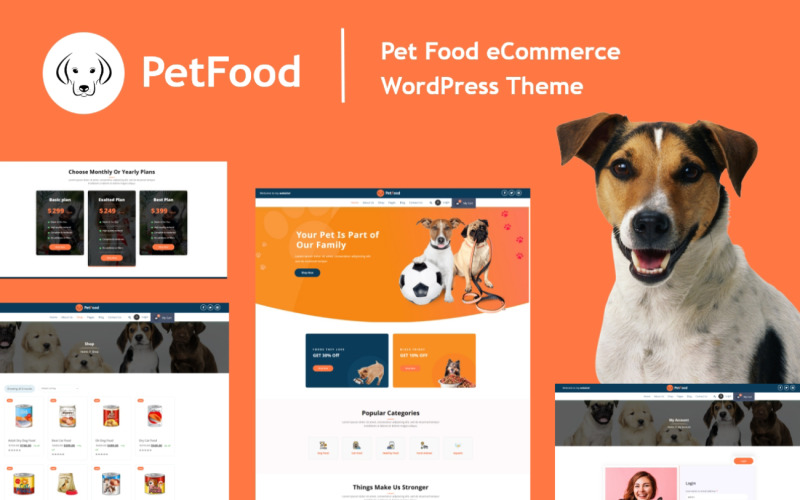 Тема WordPress для WooCommerce для домашних животных