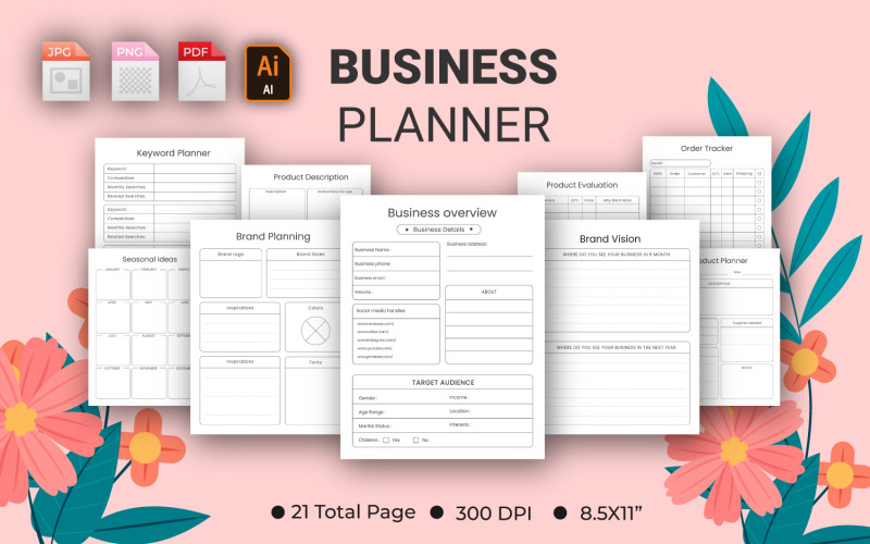 Business Planner Nyomtatható CSOMAG