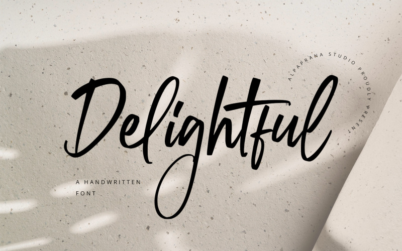 Delightful - Fonte manuscrita