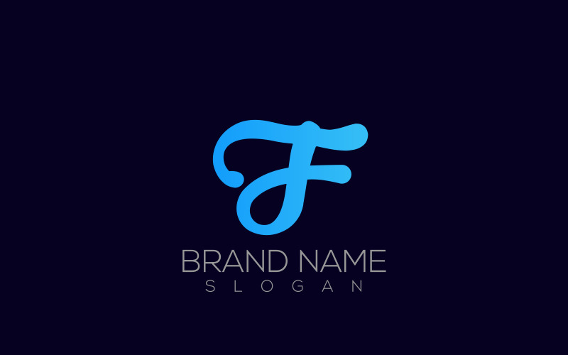 Kalligrafie-logo | Premium Letter Tf of Ft kalligrafie Logo-ontwerp