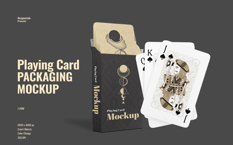 Playing Card Packaging Mockup