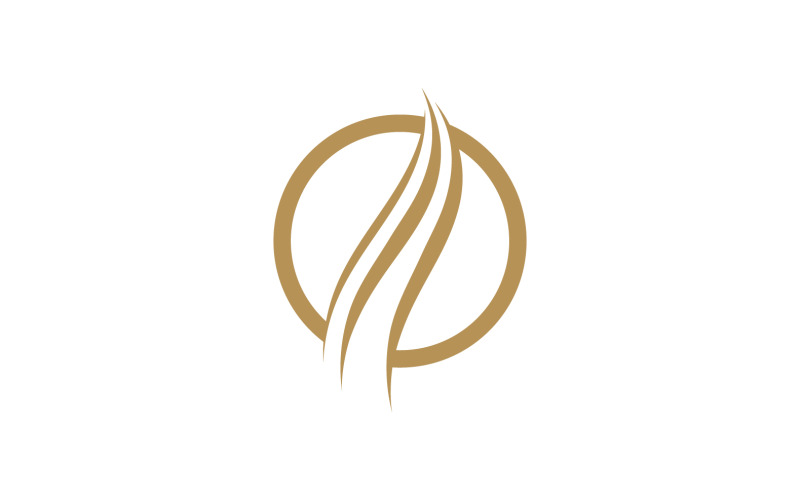 Haarbehandeling gezondheid vector logo versie v14