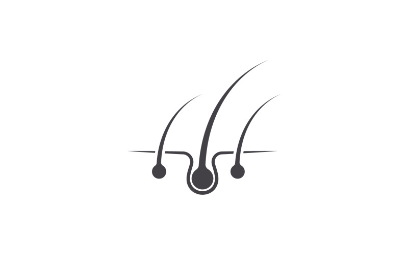 Hajkezelés egészségügyi vektor logo verzió v10