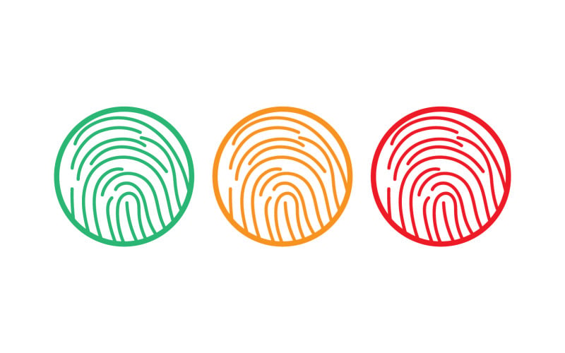 Logotipo do sistema de segurança de impressão digital v3