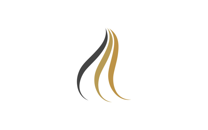 Version du logo vectoriel de santé de traitement capillaire v1