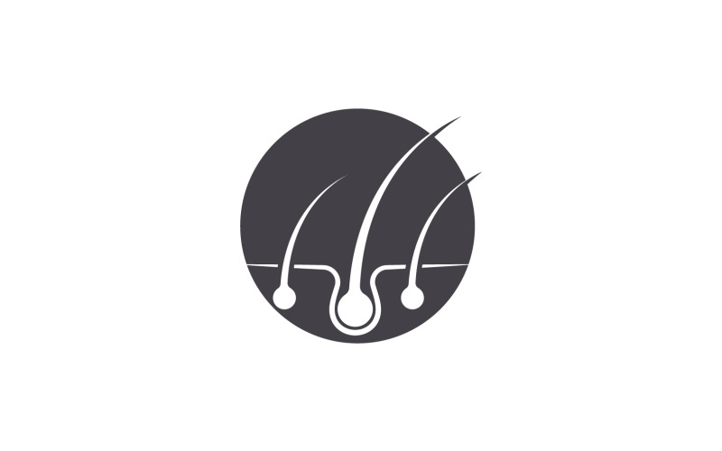 Versione del logo del vettore di salute per il trattamento dei capelli v16