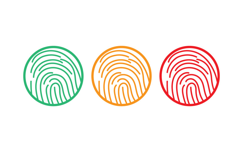 Vingerafdruk beveiligingssysteem logo v3