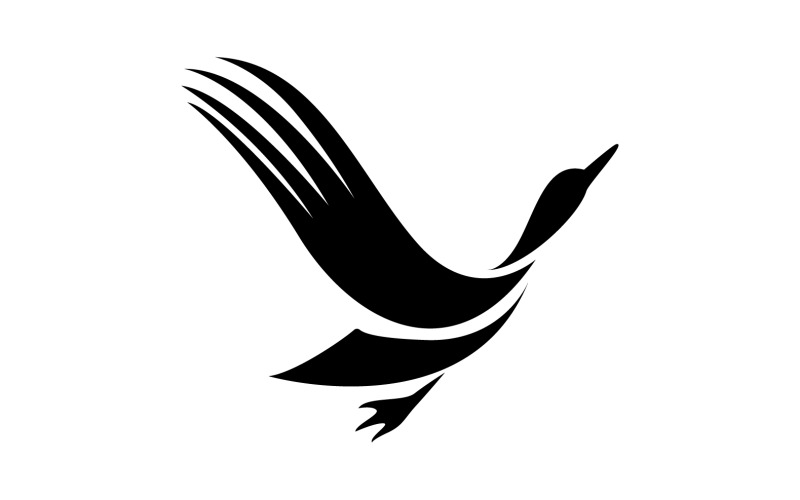 Aile d'oiseau volant animal logo vector design version 5