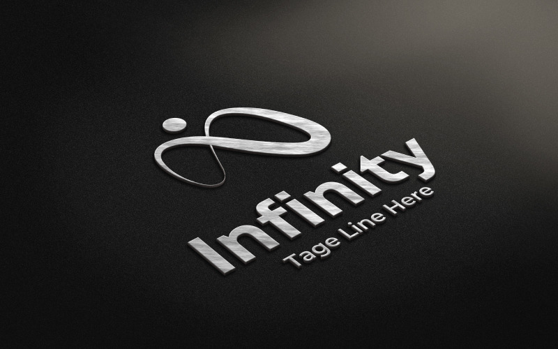 Infinity vektor logotyp mall