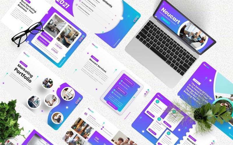 Neucart — marketingowy szablon Googleslide