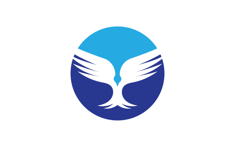 Vogelvleugel vliegende dieren logo vector design versie 24