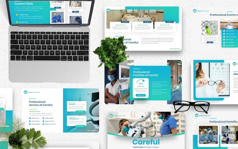 Cuidado - Modelo de Googleslide Médico