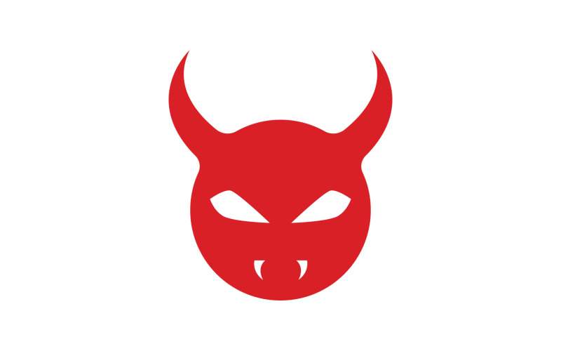 Devil icon logo vector design v2