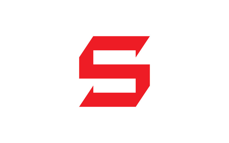 S betű üzleti logó ikon vektor V3