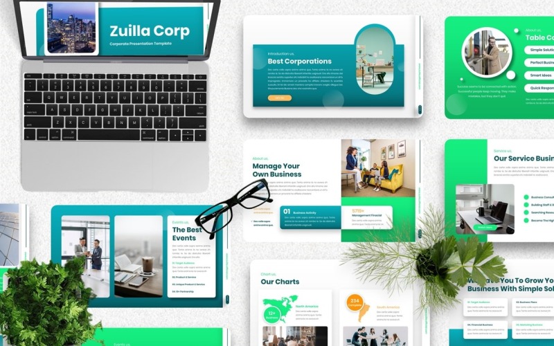 Zuilla - Modèles Googleslide d'entreprise