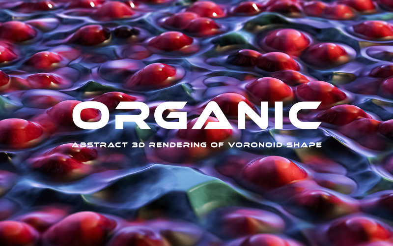 Fond 3D organique abstrait