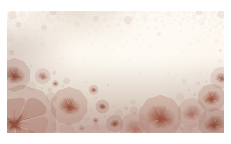 Image d'arrière-plan dans le schéma de couleurs rouge avec des fleurs transparentes