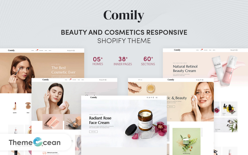 Comily - Responsives Shopify-Thema für Schönheit und Kosmetik