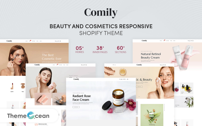 Comily - Skönhet och kosmetika Responsivt Shopify-tema