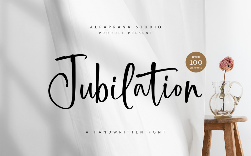 Jubilation - Handskrivet teckensnitt
