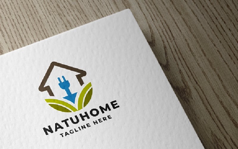 Modelo de logotipo Nature Home Pro
