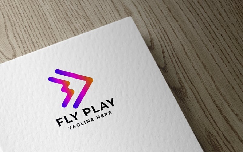 Plantilla de logotipo Fly Play Pro