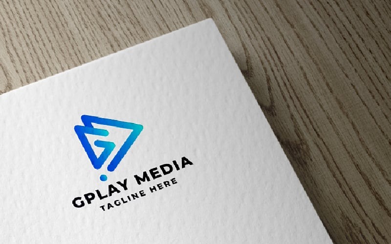 Plantilla de logotipo GPlay Media Pro