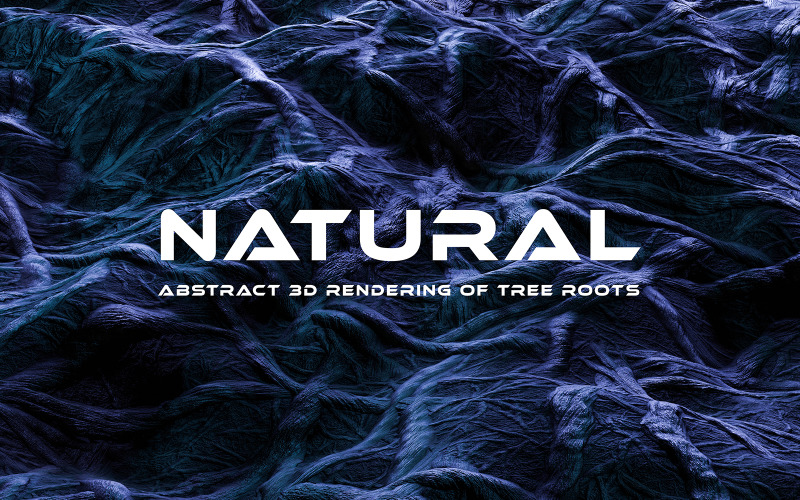 Sfondo naturale 3D delle radici degli alberi