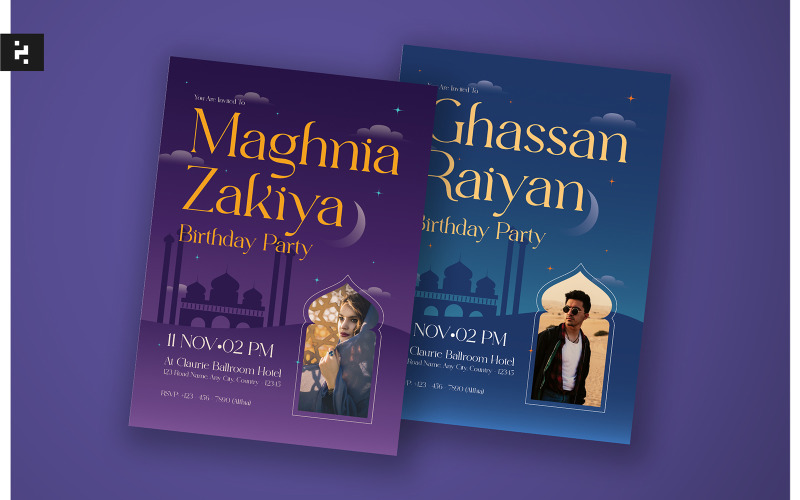 Teen Birthday Invitation - Arabian Night Theme