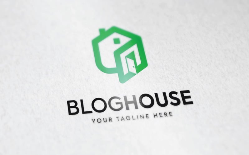 Blog House Logo ou House Chat Logo