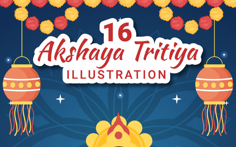 16 Akshaya Tritiya Festival Ilustrace