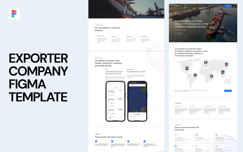 Exporteur Bedrijf Figma Template