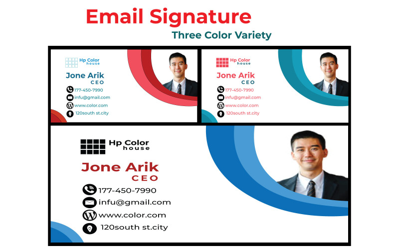Podpis e-mail i szablon biznesowy
