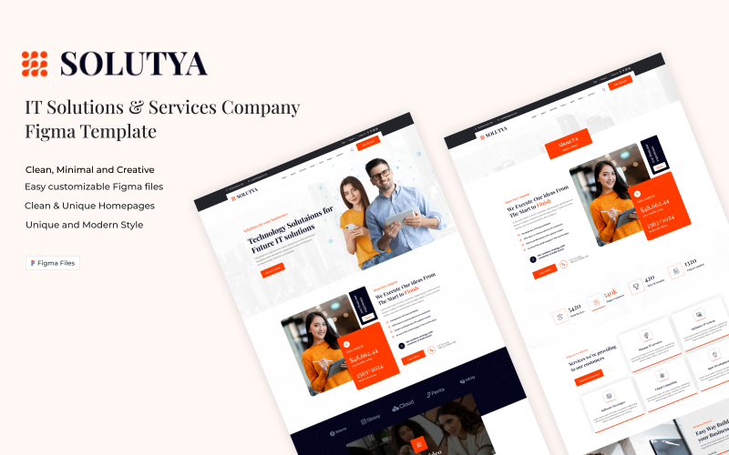 Solutya_IT Solutions & Services Company Modèle Figma