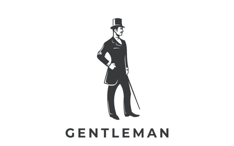 Beyefendi Grafik Logo Tasarım Vektörü