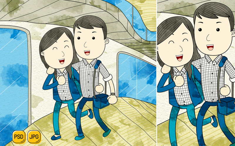 Couple marchant dans le centre commercial