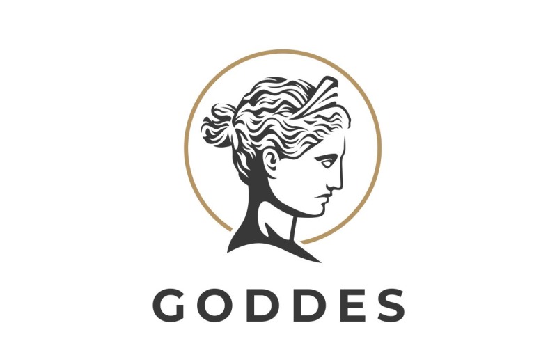 Goddes Grafikus Logo Design Vector