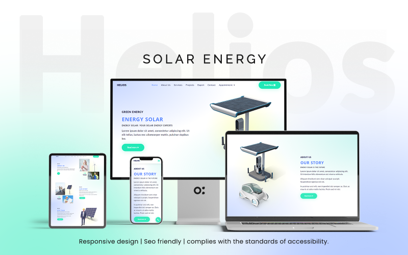 Helios – Napenergia-sablonok WordPress