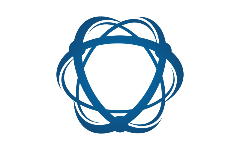Modèle de Logo Atom Science Technology