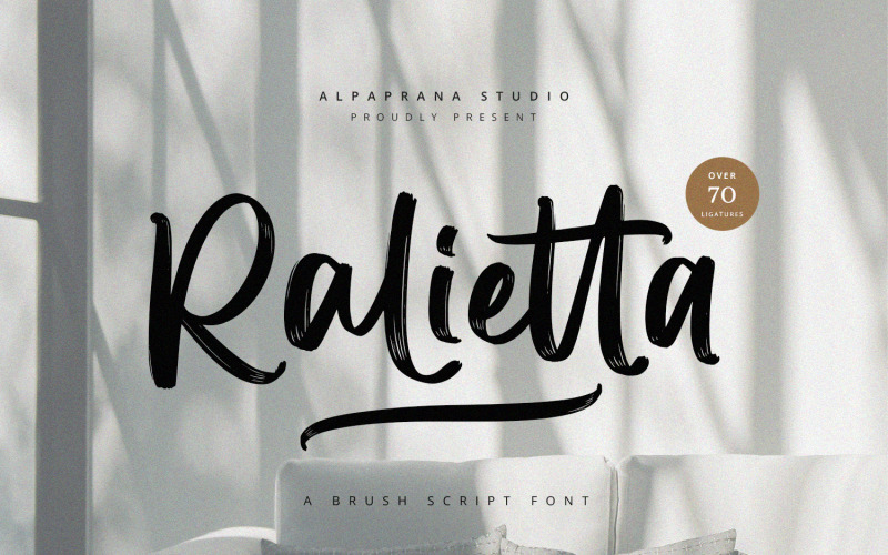 Ralietta - Písmo Brush Script